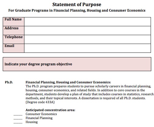 Statement of Purpose Guidelines  How to Apply  Graduate 