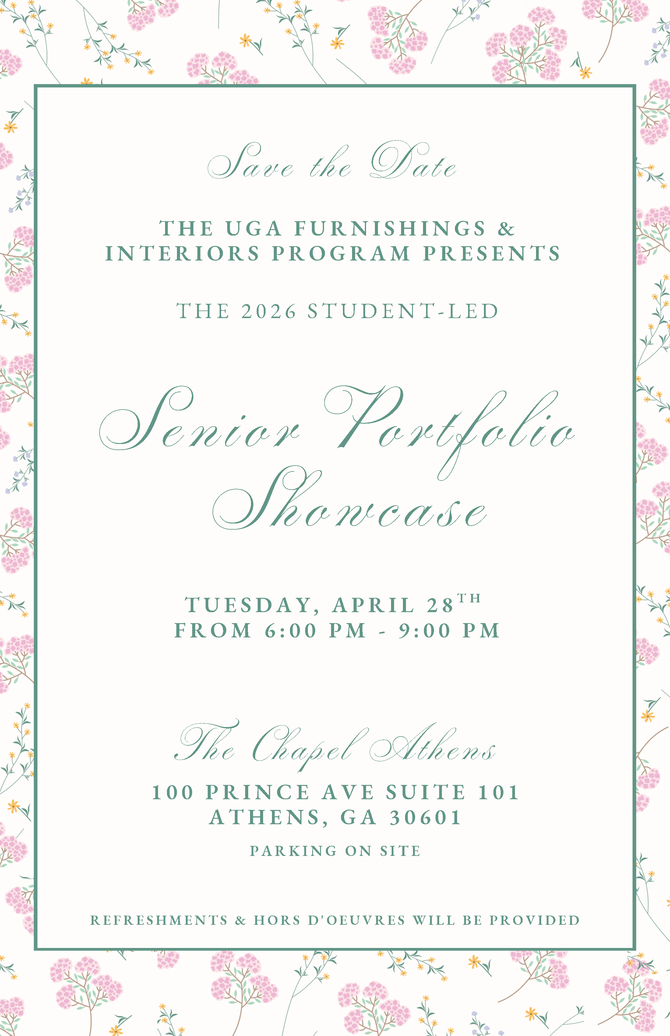 Furnishings & Interiors Senior Portfolio Show 2026