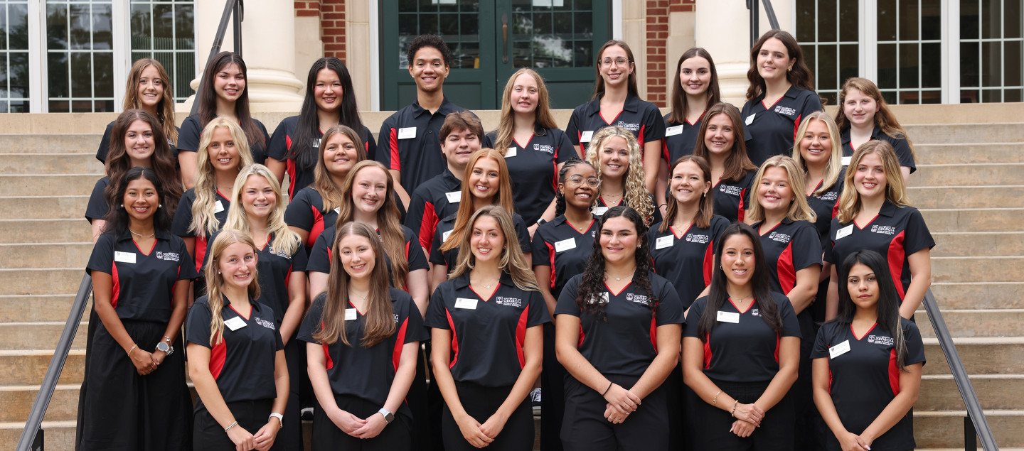 FACS Student Ambassadors in front of Dawson Hall