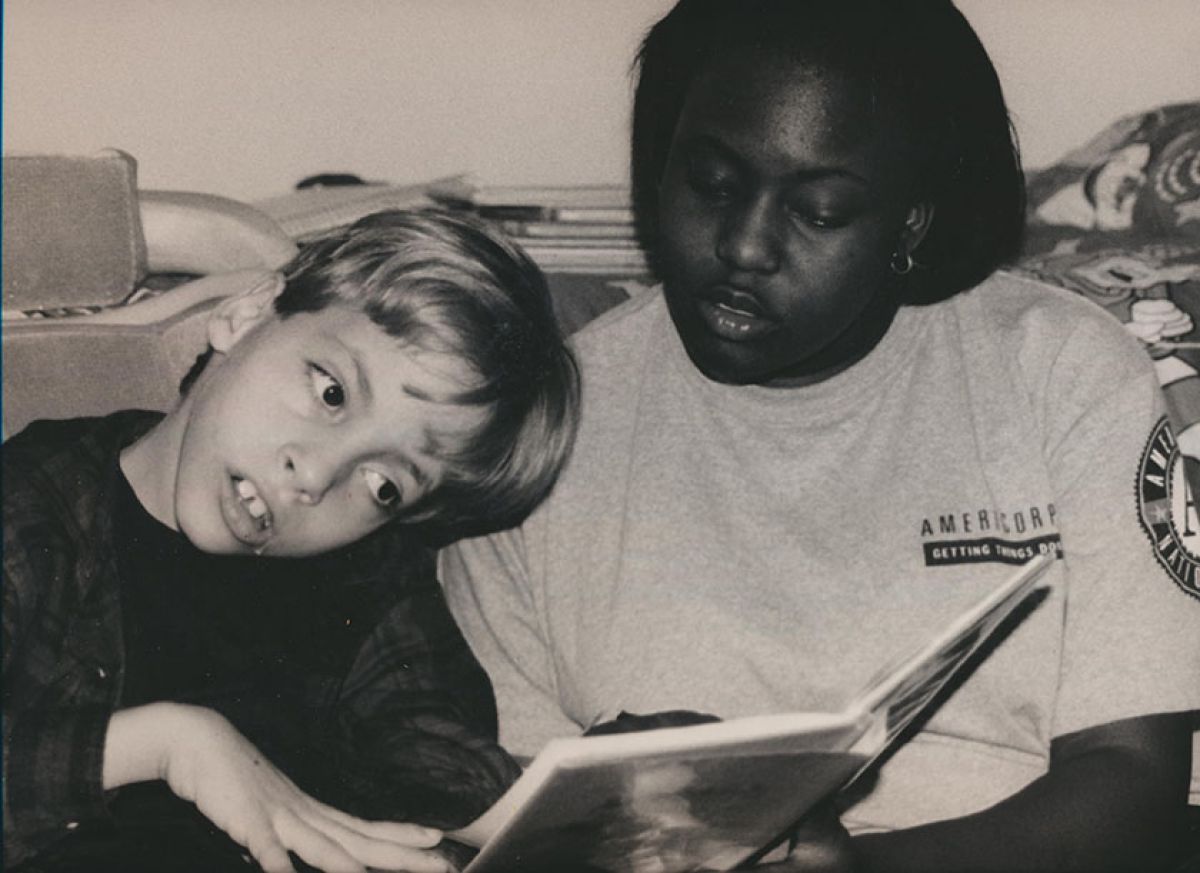 Americoprs 1994 with woman and child